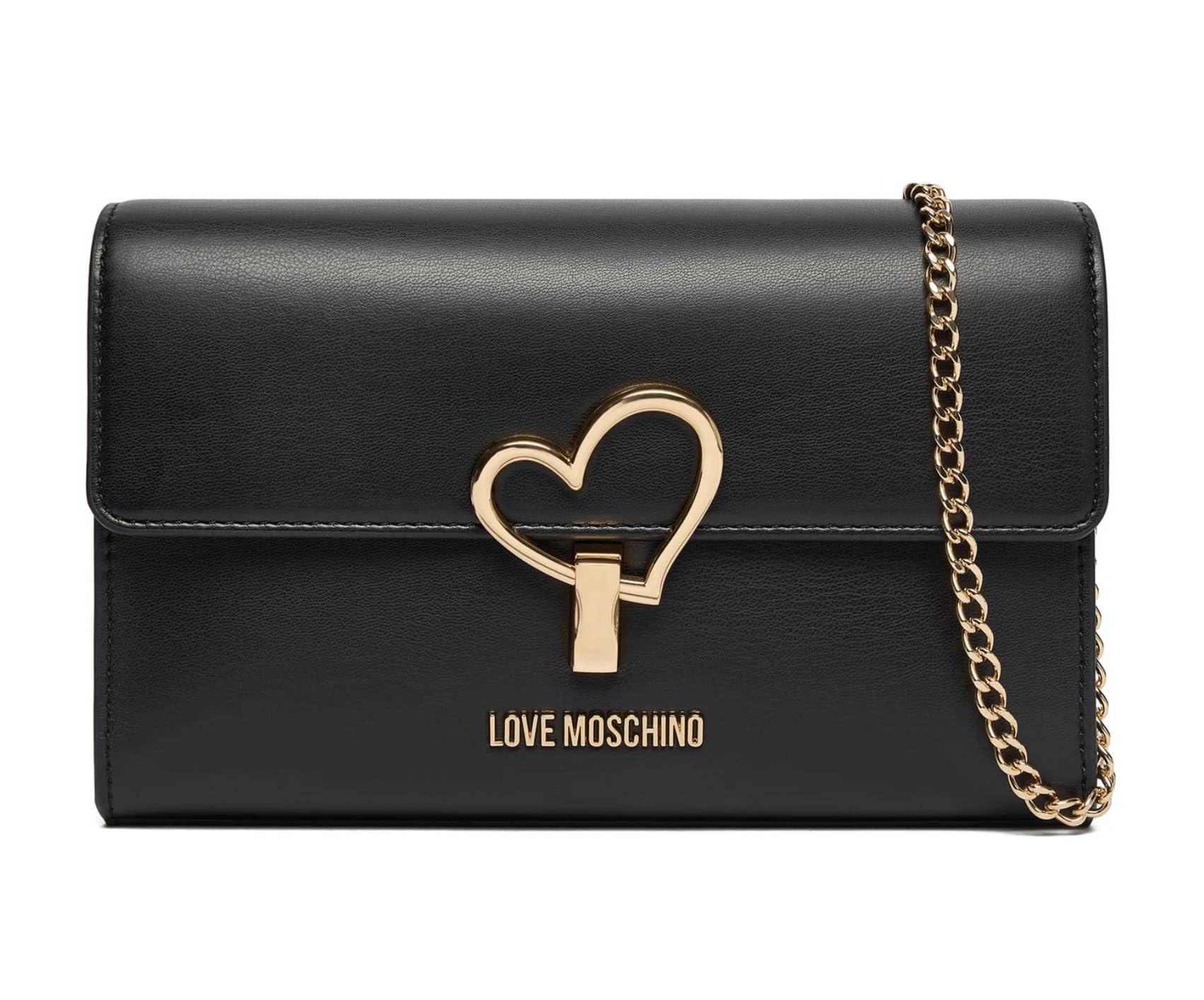 Sac à main Love Moschino en PU noir élégant