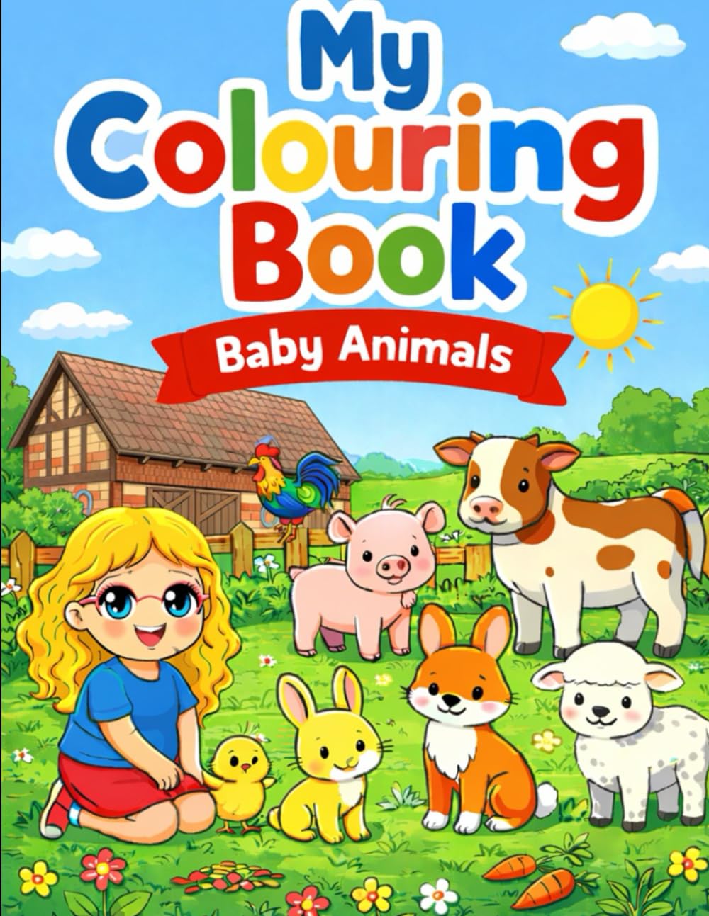 My Colouring Book: Baby Animals