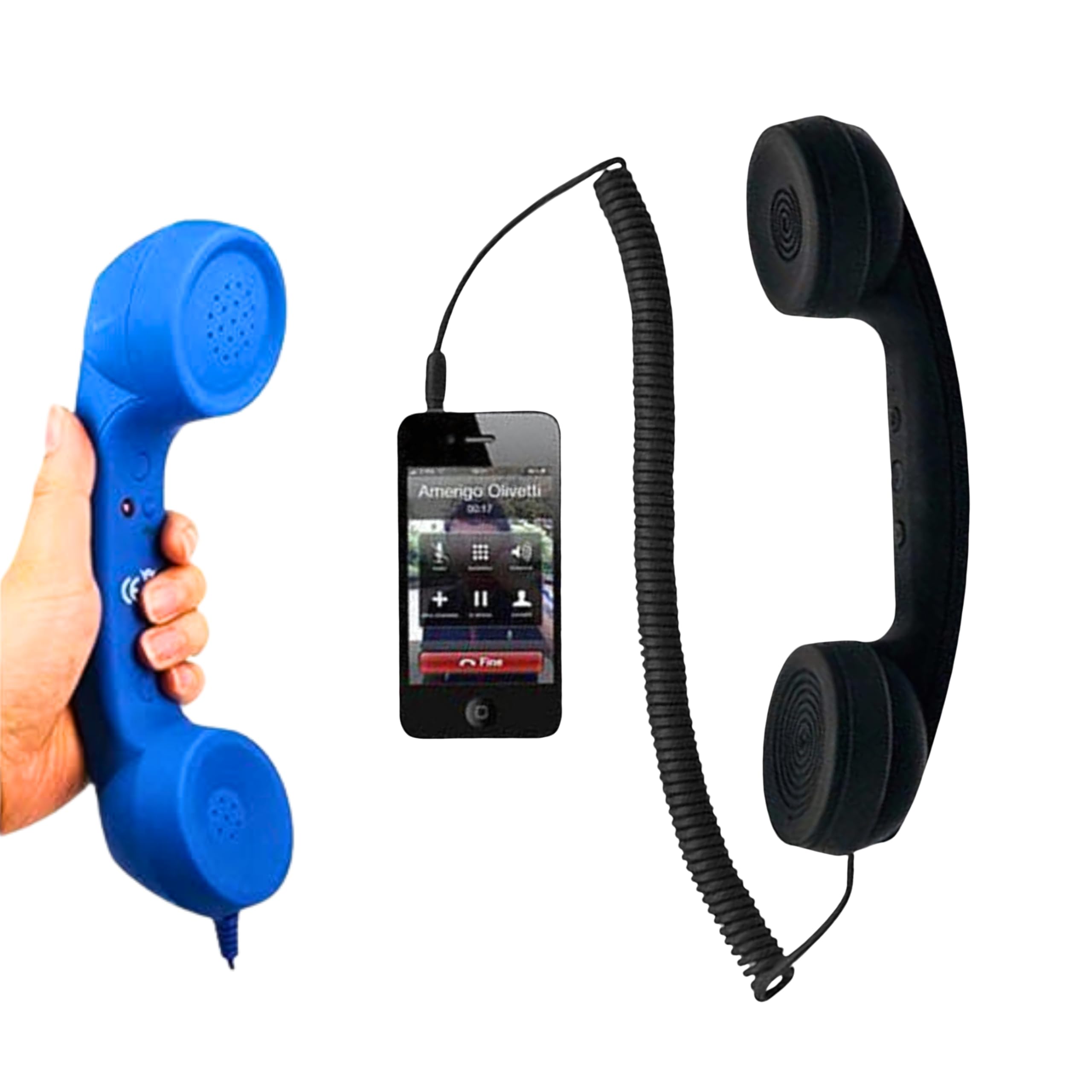 Drumstone (𝟏𝟔 𝗬𝗲𝗮𝗿𝘀 𝐖𝐚𝐫𝐫𝐚𝐧𝐭𝐲 𝐎𝐟𝐟𝐞𝐫 Radiation-Free Retro Handset with Mic | 3.5mm Wired Phone Headset for Clear Calls | Classic Handset Compatible with Smartphones & Tablets| Gift-image-12