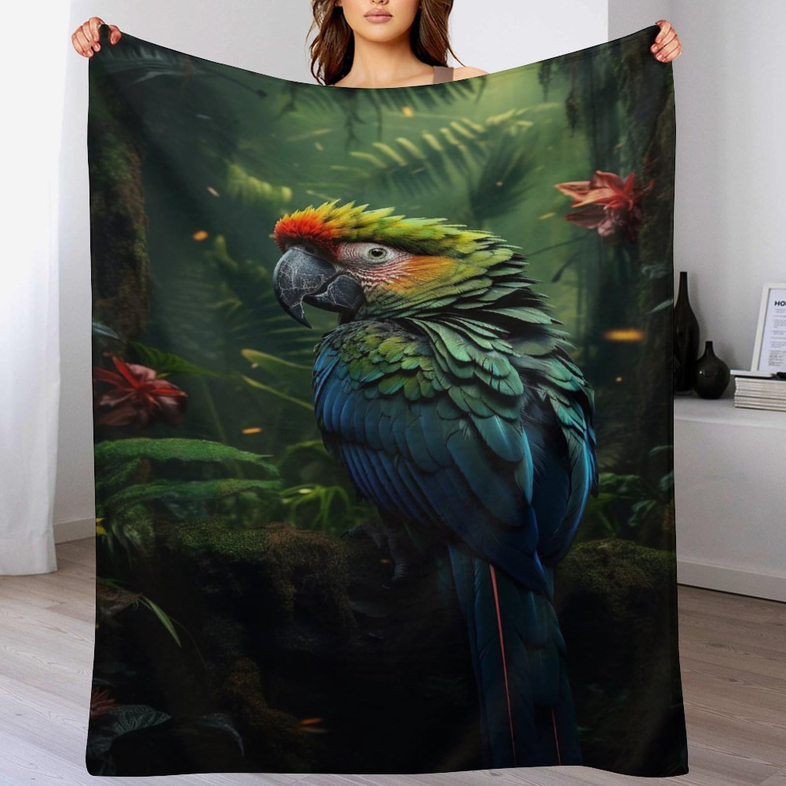 Couverture perroquet lavable en machine pour un entretien simple au lit
