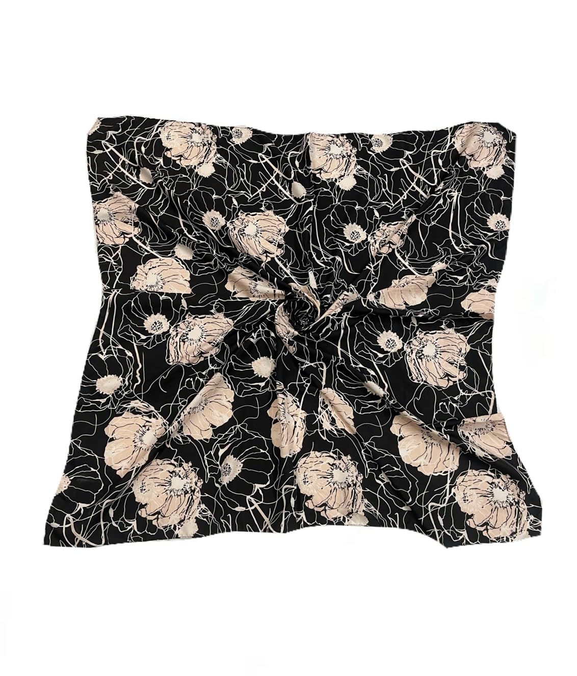 Reema Prints Fancy art silk scarf (multicolor-100X100cm)-image-10
