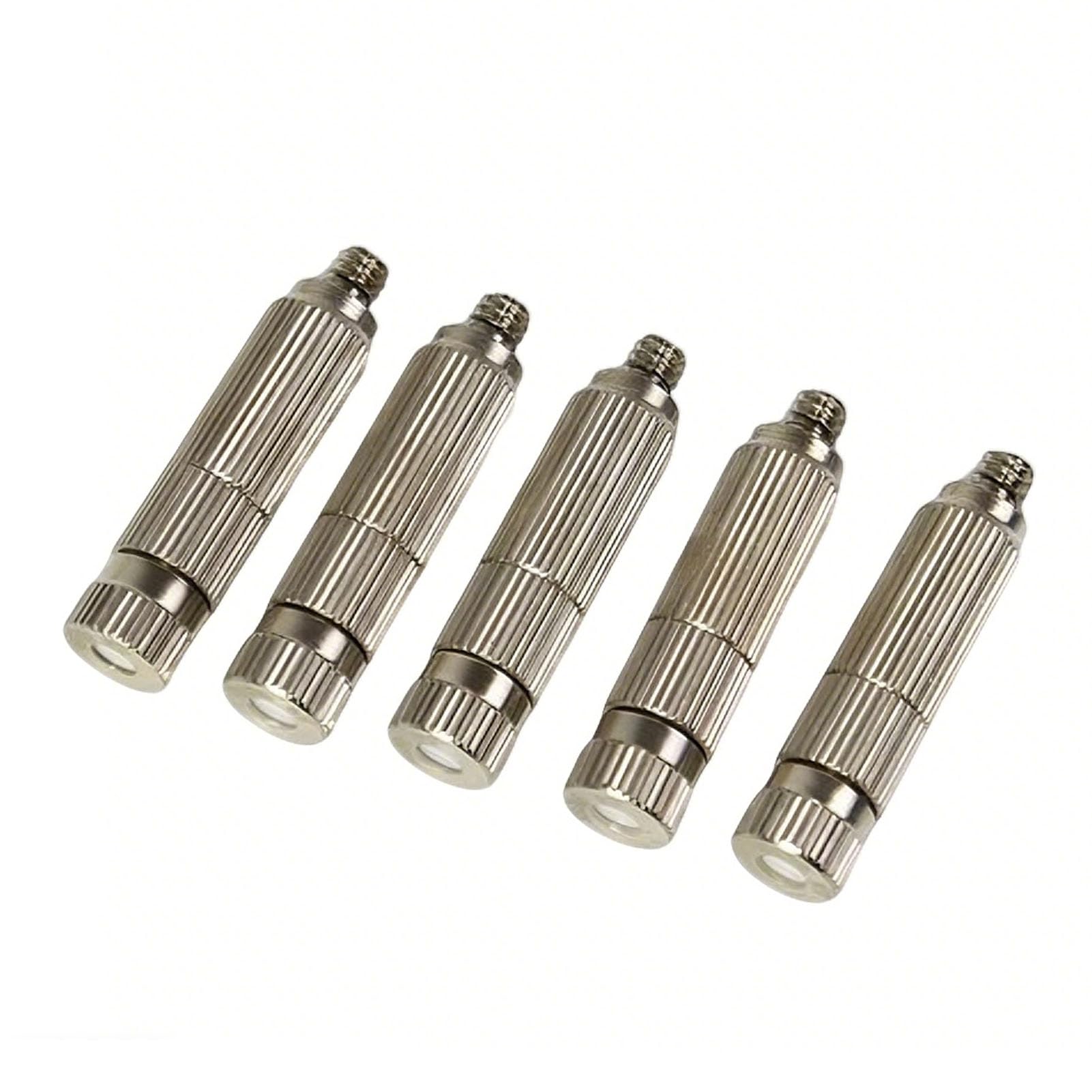 Buses de brumisation haute pression, buse de brumisation en laiton pour systèmes de refroidissement extérieurs, dispositifs d'arrosage des plantes de jardin, 50 pièces 5 sections Orifice Dia 0.4mm