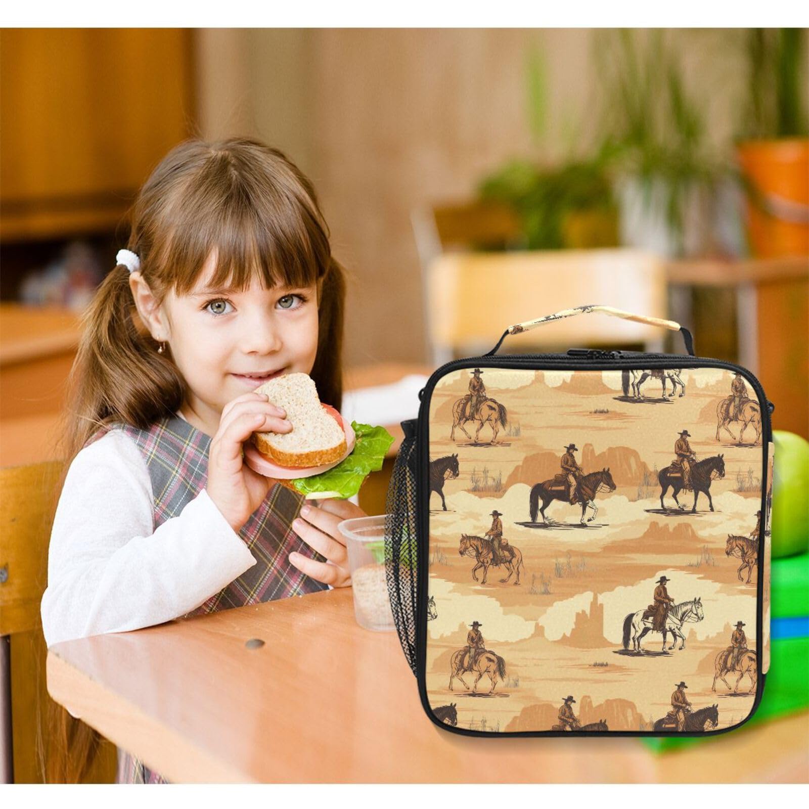 Amazon.com: UMIRIKO American Wild West Desert Cowboy Lunch Box
