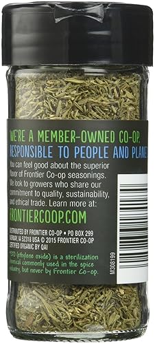 Miniatura 2 de Frontier Especias orgánicas de hoja de tomillo - Copos - 0.8 onzas