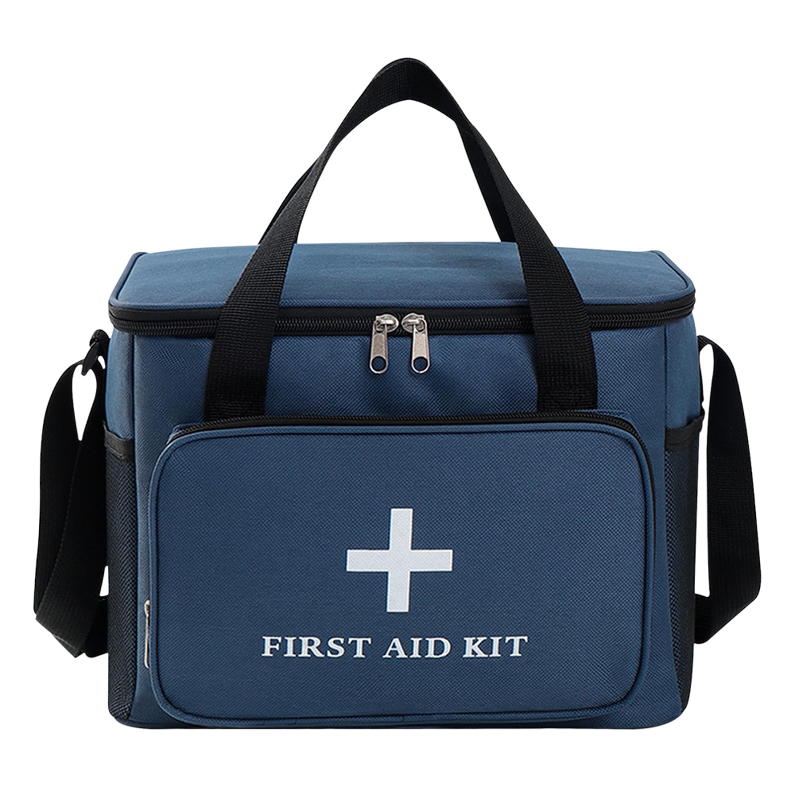 Porta Medicine da Viaggio 14L,Kit Pronto Soccorso XXL,Cassetta Pronto Soccorso Vuota,con Tracolla a Tracolla,Impermeabile, per Casa, Scuola, Viaggi, Campeggio, Escursioni (Marina)
