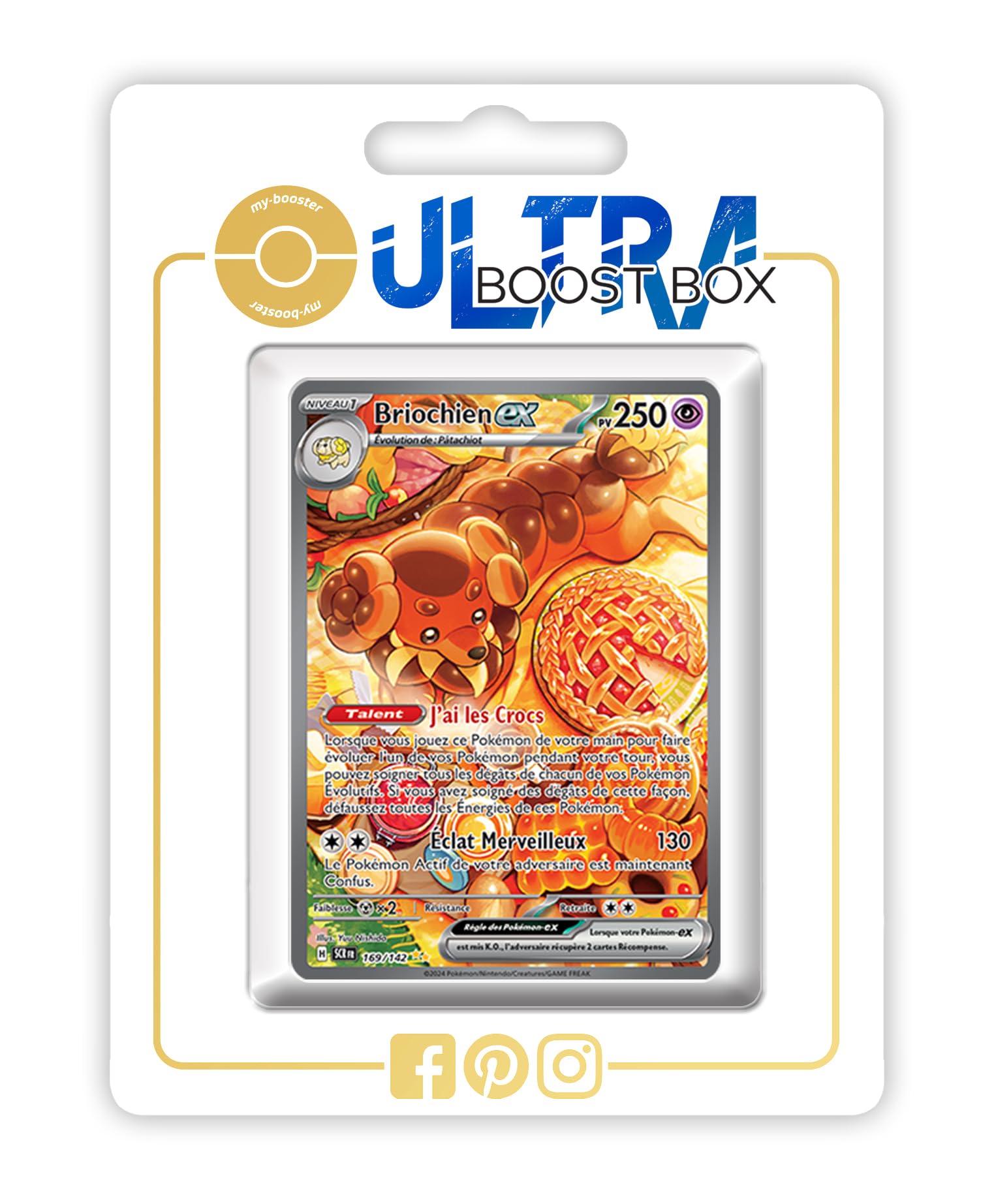 Briochien ex 169/142 Alternative Pokémon Secret Gallery - Ultraboost X  Scarlet and Violet 7