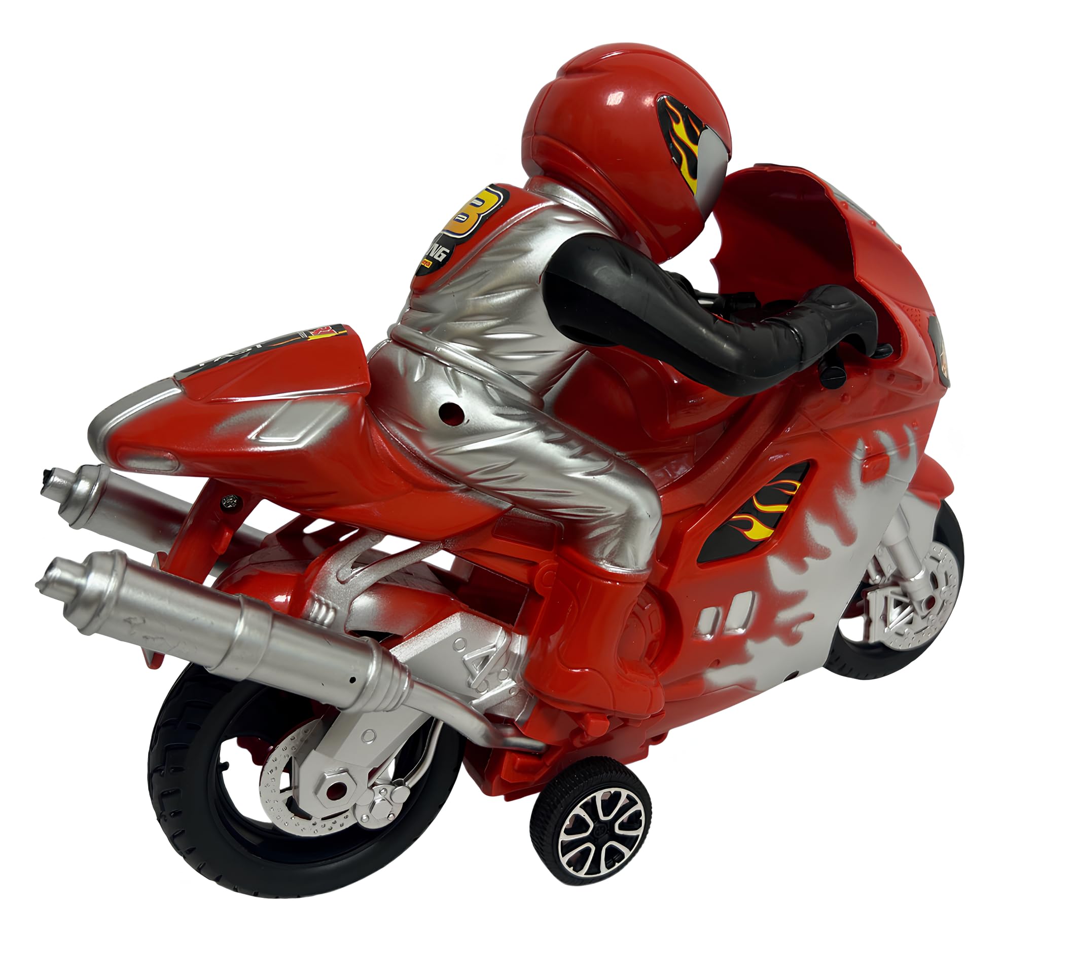 Moto Jouet pour enfants Maxi Moto avec Pilote avec Mouvement Embrayage de Course Super Racing Moto Route Vélo Sport de Route Jouet pour Enfants Couleurs Assorties