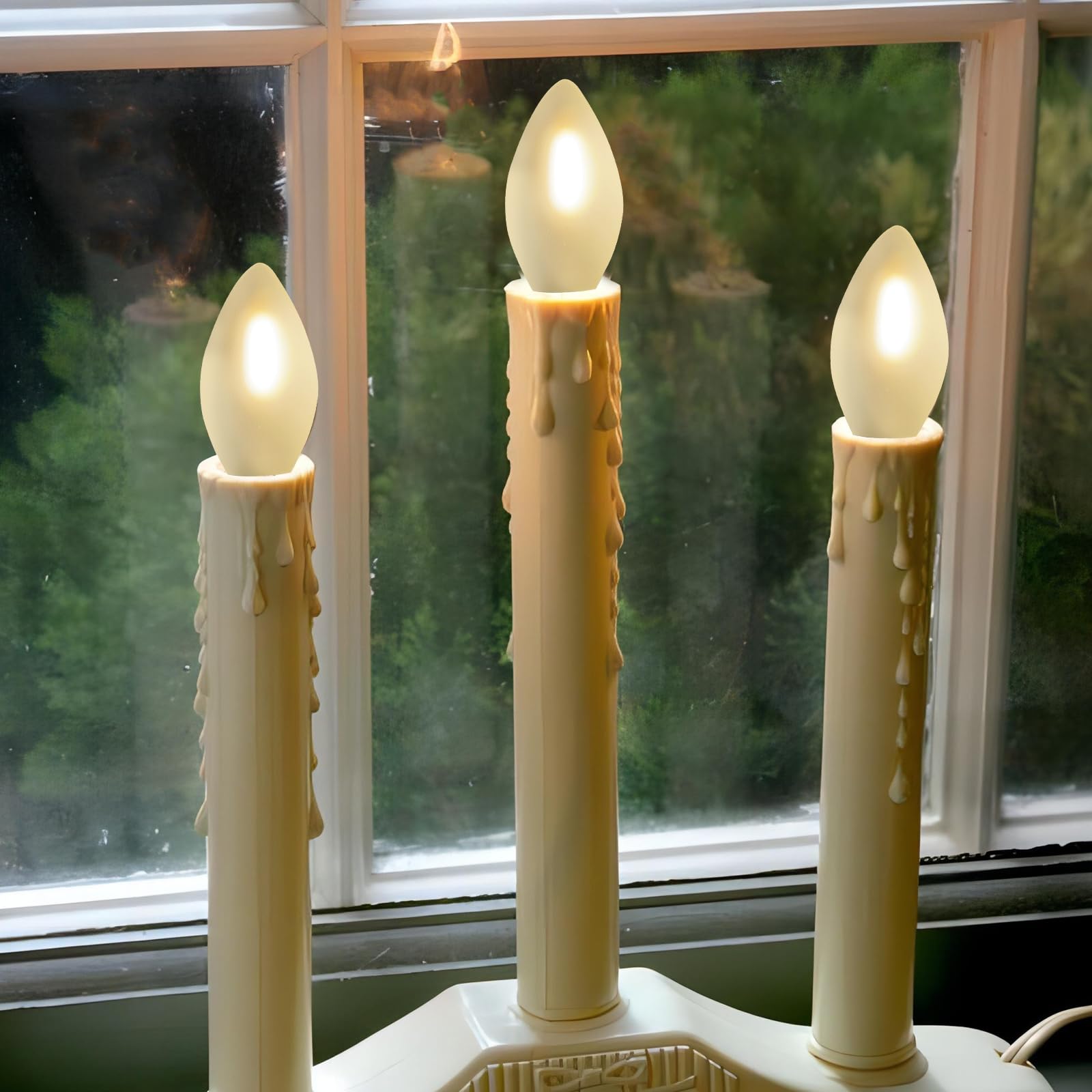 25 Pack LED C7 Frosted Replacement Bulbs Frosted White Glass LED Light Bulbs Dimmable 0 6 Watt C7 — view 5