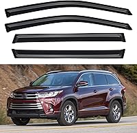 Vista 97 de Visores protectores de lluvia para ventana de camioneta doble cabina, deflectores de viento de canal exterior