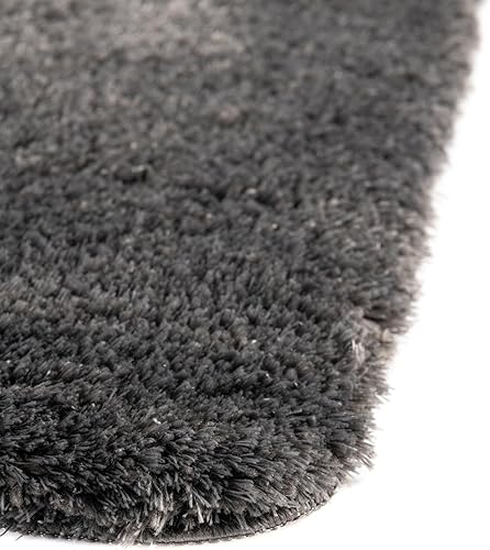 Miniatura 7 de Rugs.com Bano Luxe - Alfombra de baño de la colección de alfombras de baño, 2 x 3 pies, color gris plancha, lavable a máquina, extrasuave y