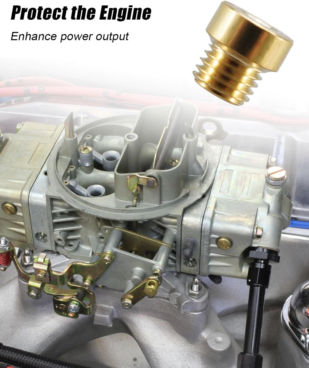 20 Pcs 1/4-32 Carburetor Main Jet Assortment Kit Fit for Holley Carburetor 60-61-62-63-64-65-66-67-68-69, Brass Gas Main Jets Set, 2 Each Size for Carburetor Tuning