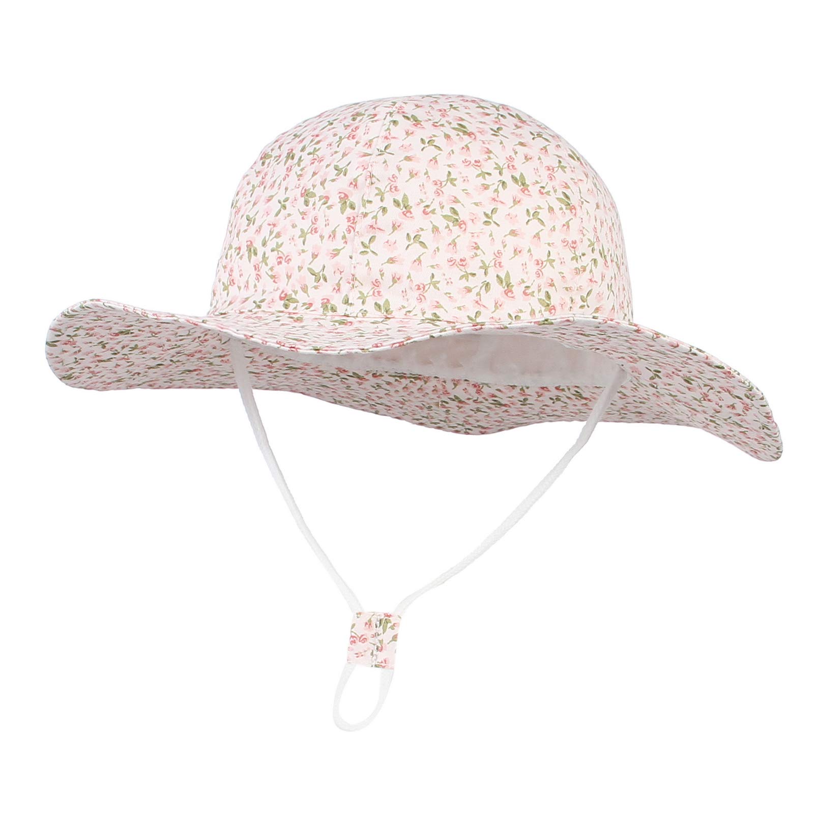 GEMVIE Gorra Bebe Sol Niña Verano Playa Algódon Floral ala Ancha Unisex Gorro Aire Libre/Vacacion Primavera Sombrero