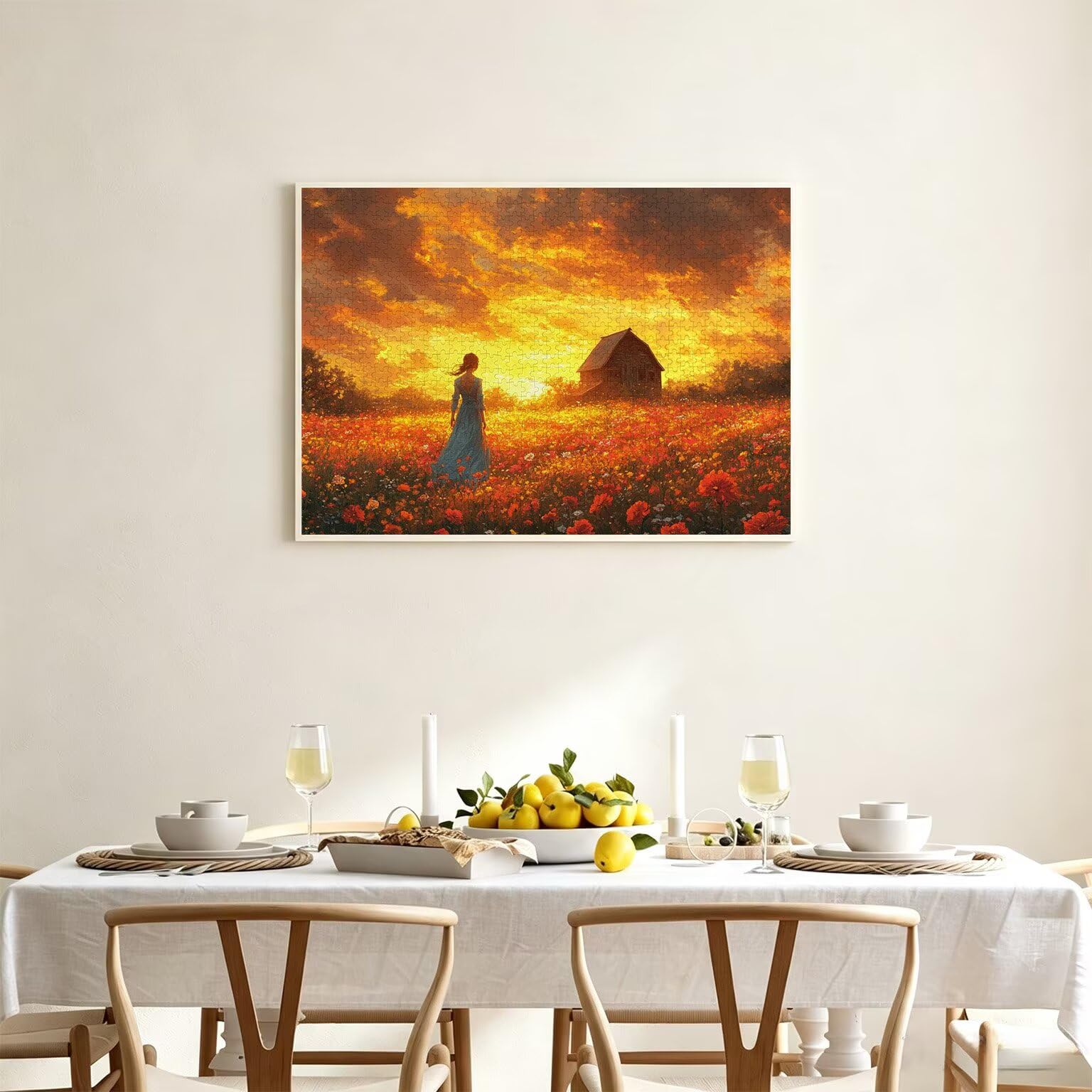 Puzzle 4000 Pieces Coucher de Soleil Puzzle Adulte 141x87cm, Fille, n-449