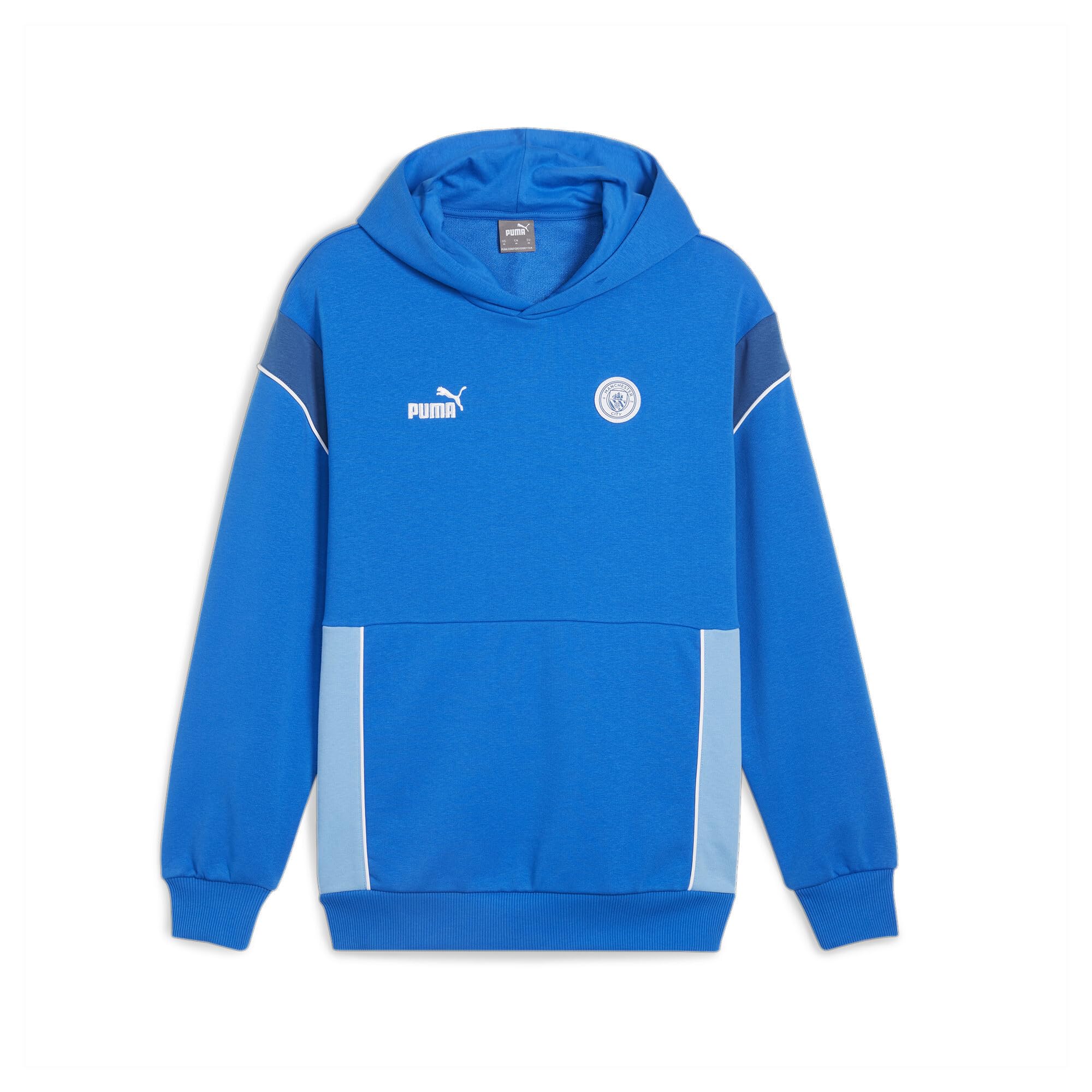 PUMA Men's Manchester City FtblArchive Hoodie LRacing Blue Team Light, blue