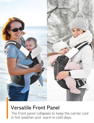 Miniatura 3 de besrey Portabebés de cadera para papá, portabebés delantero de verano para recién nacidos a niños pequeños, soporte para mochila para hombres, arnés