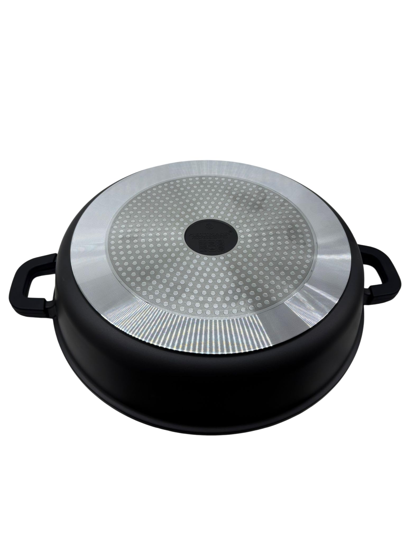 Sautoir/Sauteuse 28 cm -Fonte d'Aluminium - Revêtement Céramique Type Pierre - Couvercle en Verre - Tous Feux dont Induction - Sans PFOA (28cm)