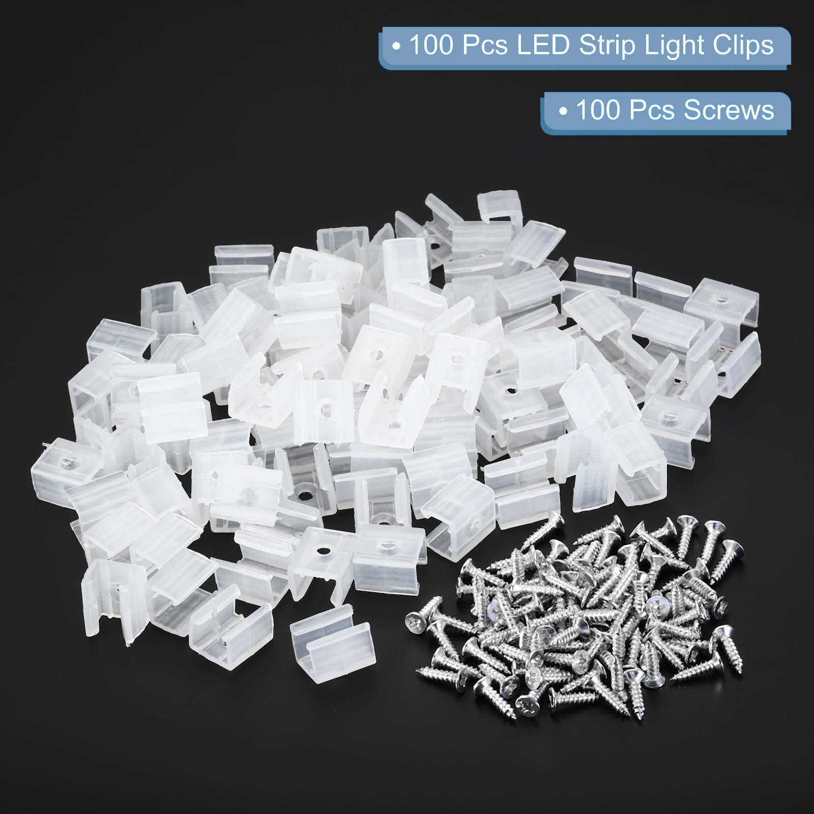 TOP-VIGOR 100Pcs LED Strip Light Clips - Image 3