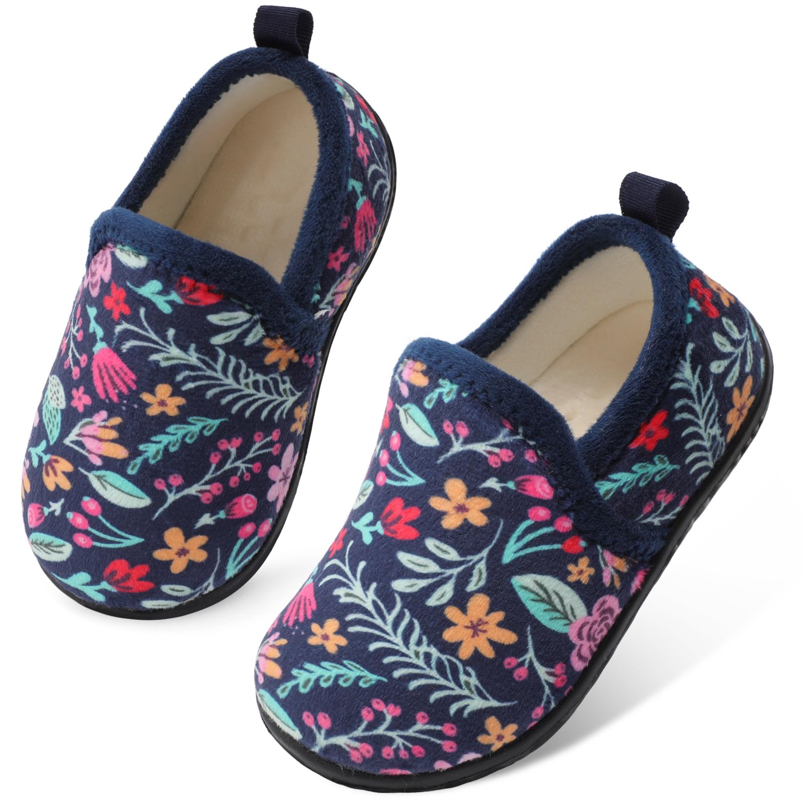 Lefflow Toddler Slippers Boys Girls House Shoes Slip on Baby Sock Shoes Lightweight Outdoor Walking Shoes