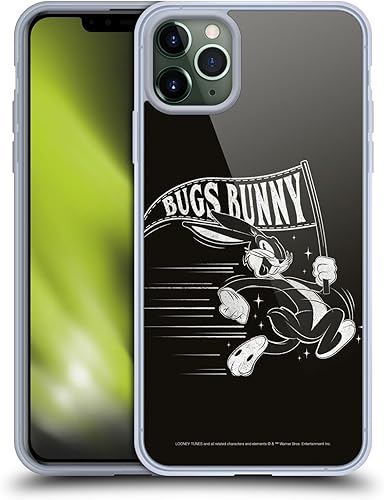 Miniatura 97 de Head Case Designs Funda de gel suave con licencia oficial de Looney Tunes Retro Bugs Bunny compatible con Apple iPhone 11 Pro Max Retro,Blanco y