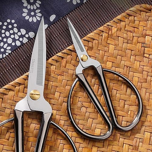 Miniatura 5 de Tijeras de costura de acero inoxidable de 5 pulgadas, tijeras afiladas para bordado, costura, manualidades, trabajo de arte y uso diario para el