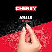 Vista 3 de HALLS Minis - Gotas para la tos sin azúcar, sabor a cereza, 24 gotas