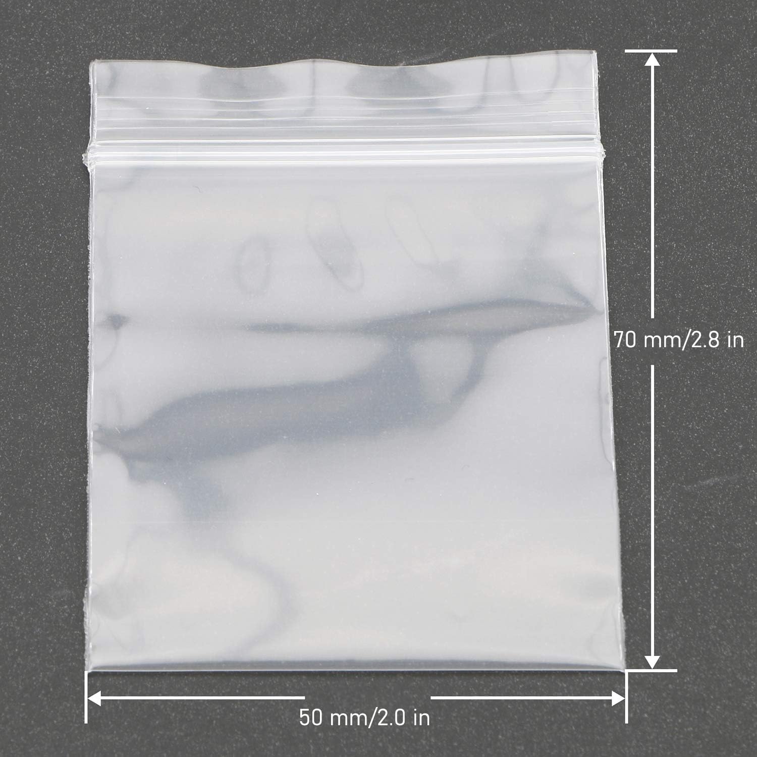 Ellbest 500Pack 2x2.8 inch Ziplock Bags, Clear Resealable Storage image 3