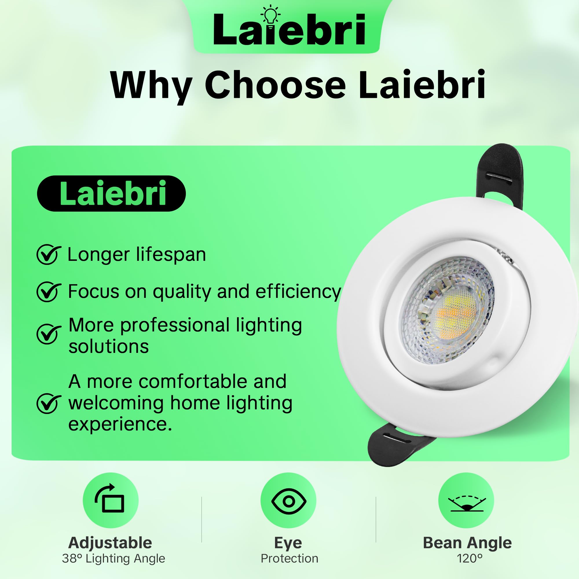 LED Einbaustrahler 230V Dimmbar, 6W IP44 LED Spots, 68mm Deckenspots 38° Schwenkbar 3000K/4000K/6000k für Badezimmer Küche Wohnzimmer Einbauspots Flach Einbauleuchten, Weiß, 6er Set