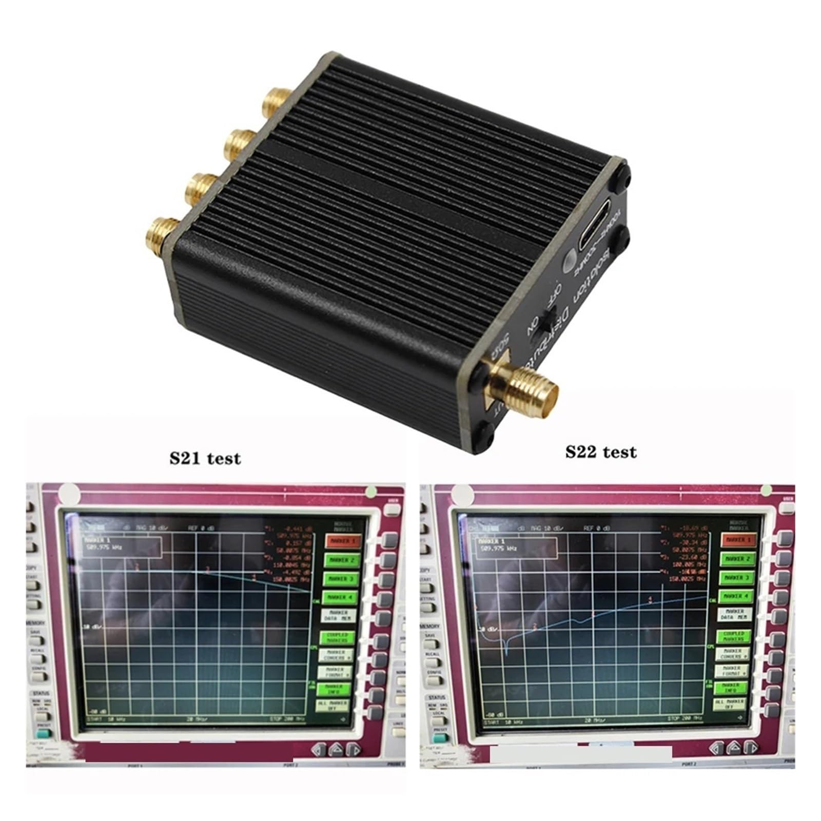 Divisor De Señal RF, Fuente, Dispositivo Distribución 100 KHz A 150 MHz For Antena Radio Fácil Amplia Compatibilidad