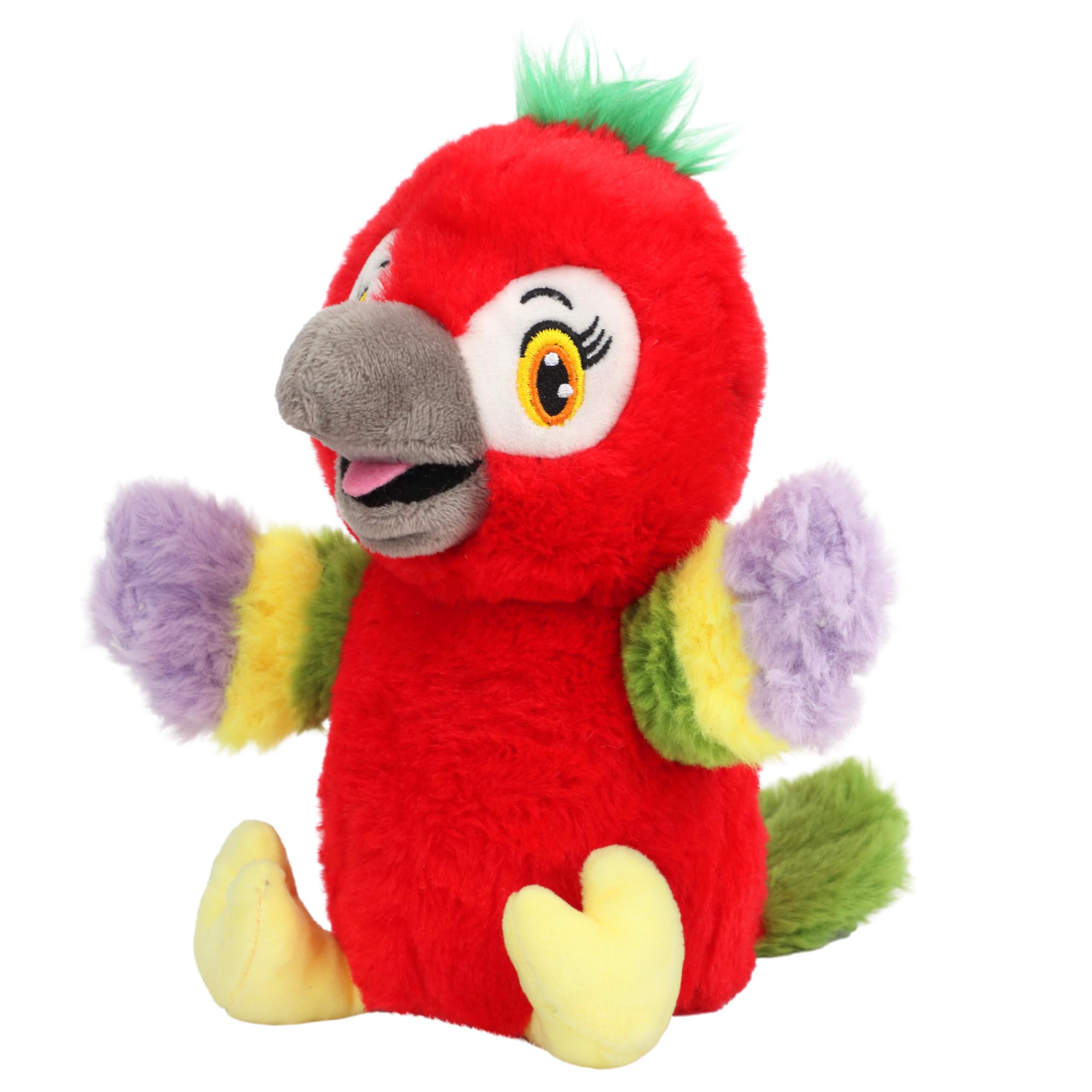 Cuteoy Talking Parrot Repeat What You Say Musical Stuffed Animal Shaking Singing Plush Toy Electric Interactive Animated Plushies for Kids Girls Boys Birthday