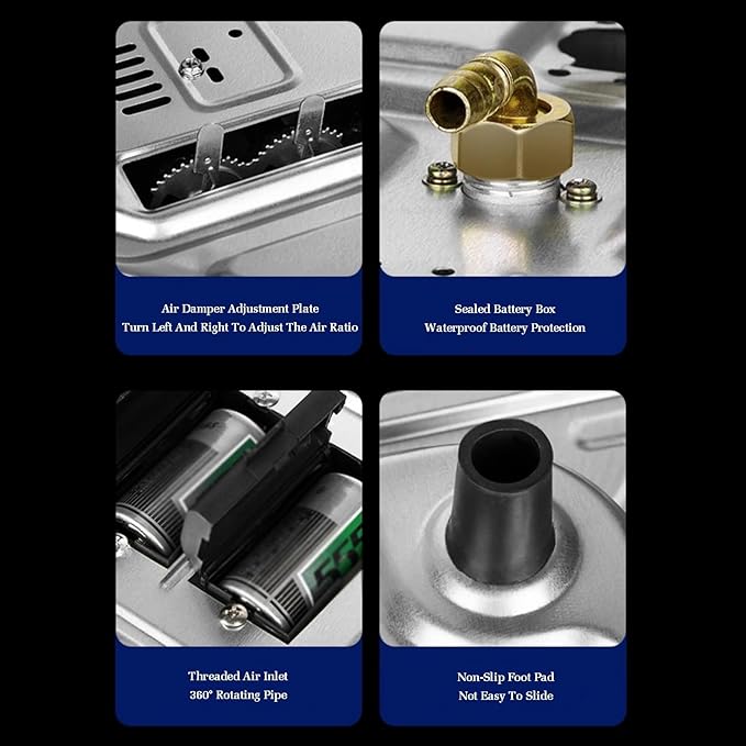 Estufa de Gas de 73 cm con 2 Puestos y Protección de Apagado miniatura 5