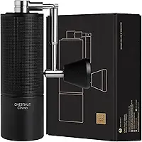 TIMEMORE Moedor de café manual Chestnut C3S Pro, moedor de café de aço inoxidável S2C, moedor de café manual com alça dobrável, configuração de moagem ajustável para viagem/acampamento/casa, preto