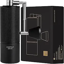 TIMEMORE Moedor de café manual Chestnut C3S Pro, moedor de café de aço inoxidável S2C, moedor de café manual com alça dobrável, configuração de moagem ajustável para viagem/acampamento/casa, preto