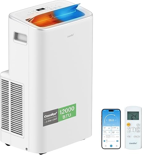 COMFEE Climatiseur Mobile 4-EN-1, Capacité de 12000 BTU/h…