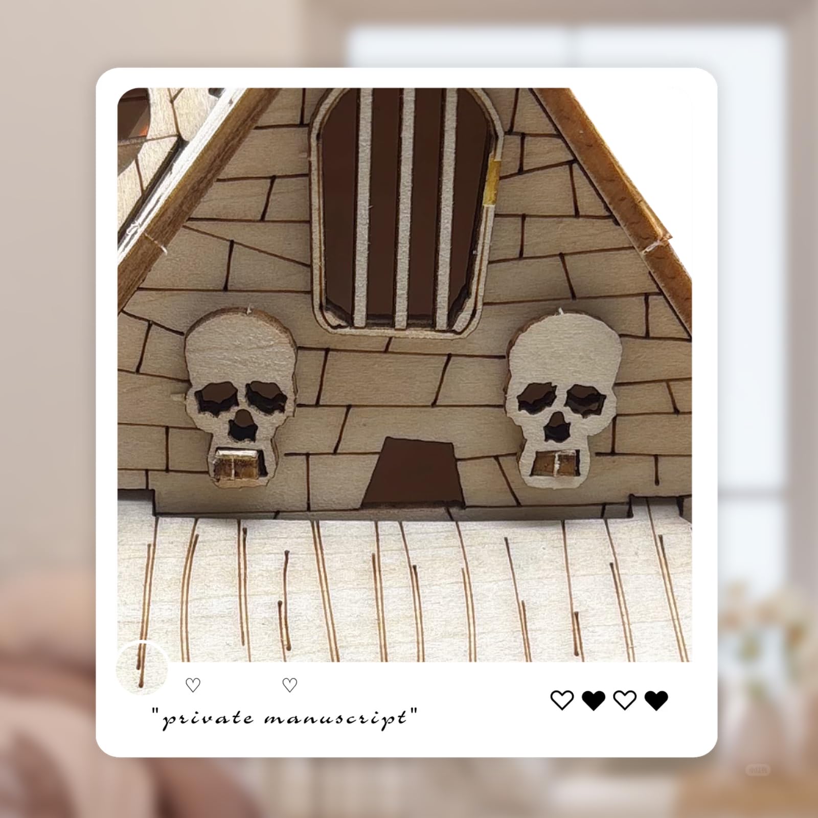 Puzzle in legno 3D fai-da-te Case colorate e accoglienti