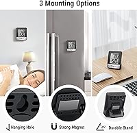 Vista 5 de ThermoPro TP49 - Termómetro higrómetro digital para interiores, medidor de humedad, termómetro de habitación con monitor de temperatura y humedad