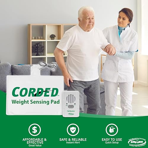 Miniatura 5 de Smart Caregiver - Monitor de prevención de caídas y almohadilla para silla con detección de peso, alerta al cuidador cuando se levanta de la silla,