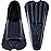 CAPAS Swim Training Fins Comfortable Silicone Lap Swimming Short Blade Floating Flippers with Mesh Bag for Adult Men Women Build Leg Strength