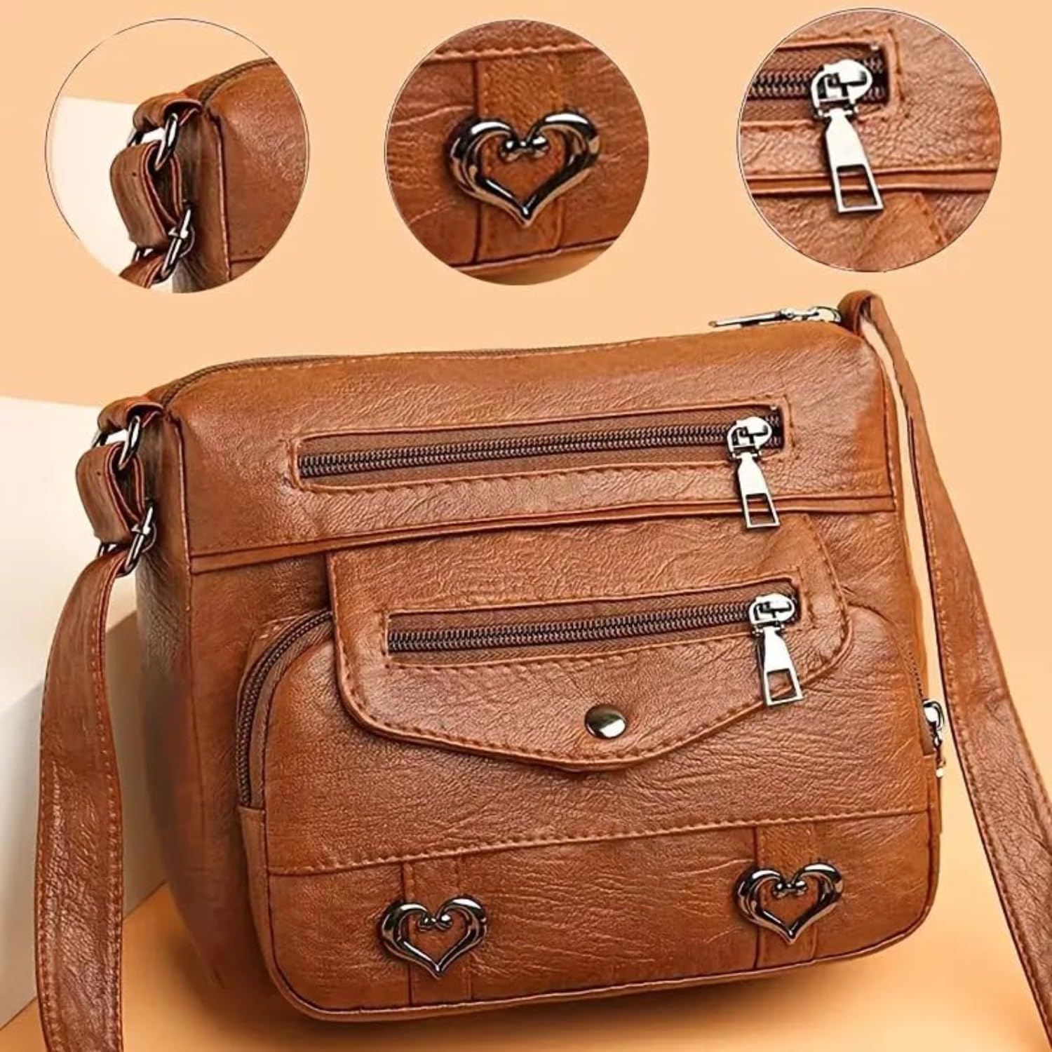 Genuine Leather Purses for Women Crossbody Bags Small Shoulder Clutch Phone Cross Body Phone Purses Handbags Trendy - Image 6