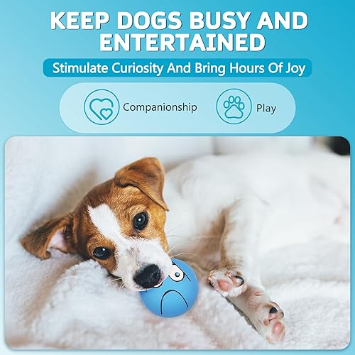 Miniatura 2 de Paquete de 4 Juguetes Chirriantes para Perros con Cara Sonriente de 2.8", Pelotas Suaves para Perros de Goma de Látex, Juguetes Chirriantes para