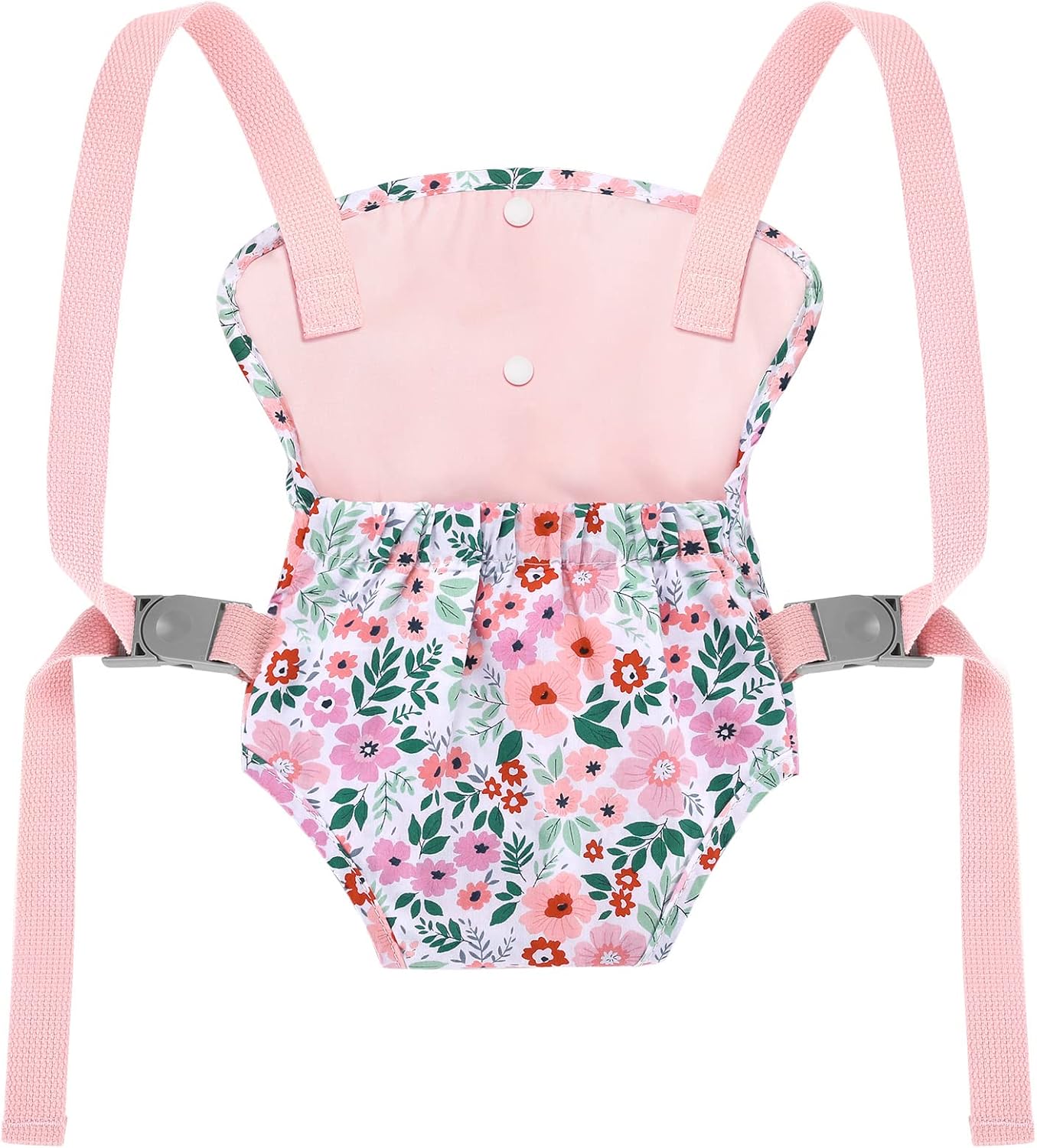 GAGAKU Baby Doll Carrier for Toddlers Doll Carrier for Little Girls Toy Baby Carrier for Kids Reborn Baby Doll Accessories - Pink (Leaf)