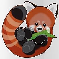 Vista 2 de CafePress Red Panda - Botella de agua de acero inoxidable, 1 botella de agua de acero inoxidable de 34 onzas