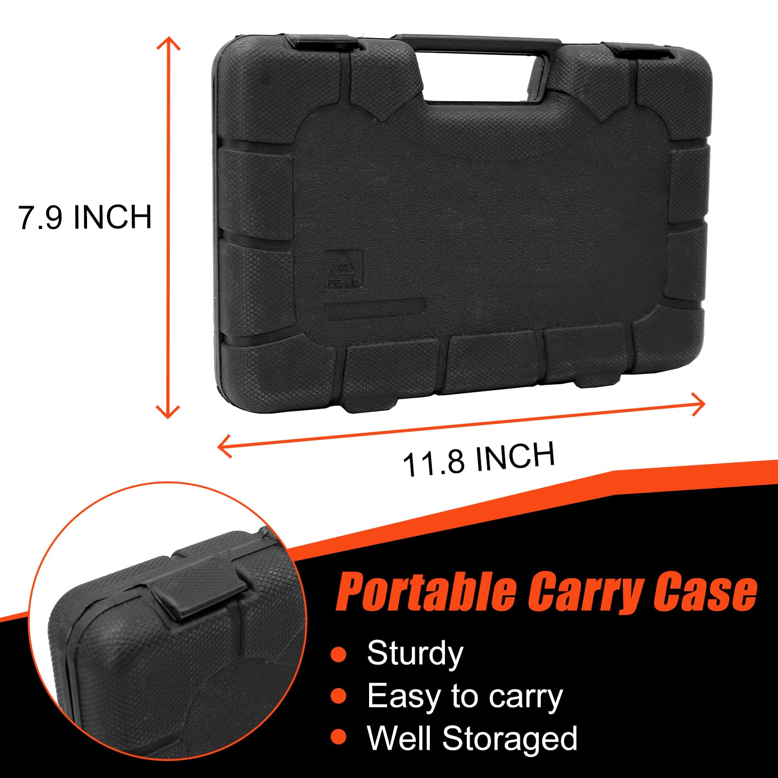 ETERNA Set di punte per trapano in titanio HSS, con custodia per il trasporto, per metallo, muratura, legno, plastica, cemento, 110 pezzi