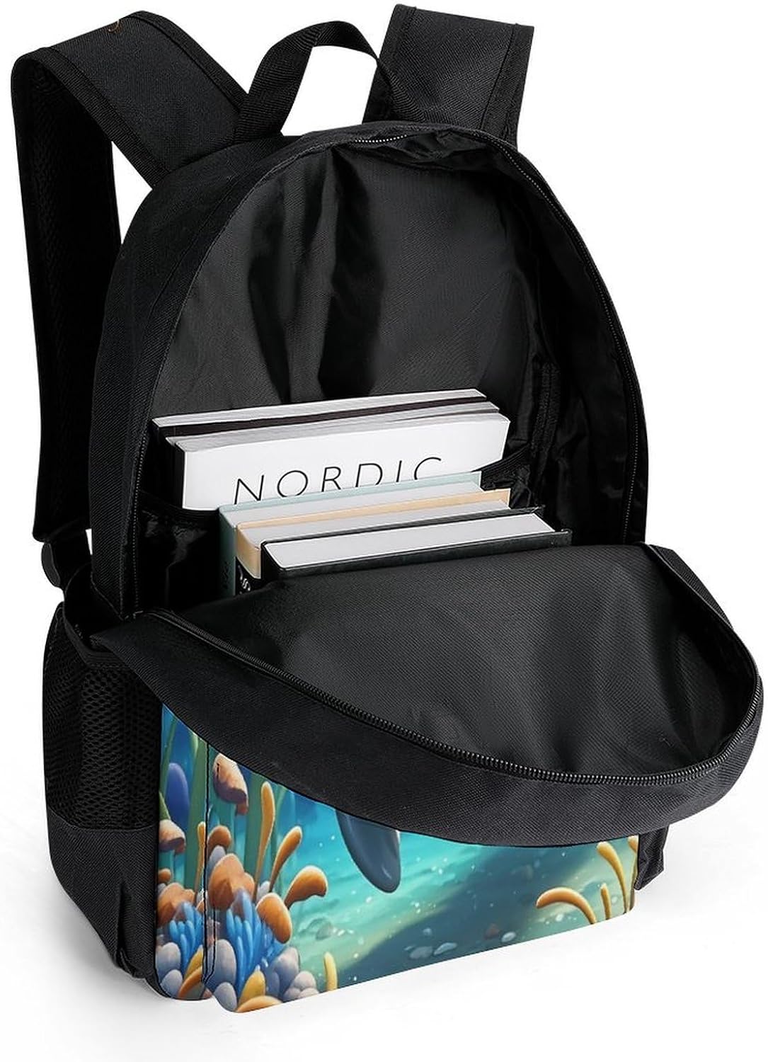 Cute Sea Animal Manatee Backpack Daypack Travel Backpack | Lightweight Casual Laptop Backpack for Women Men Aesthetic Travel Bag for Weekender Business Hiking Outdoor