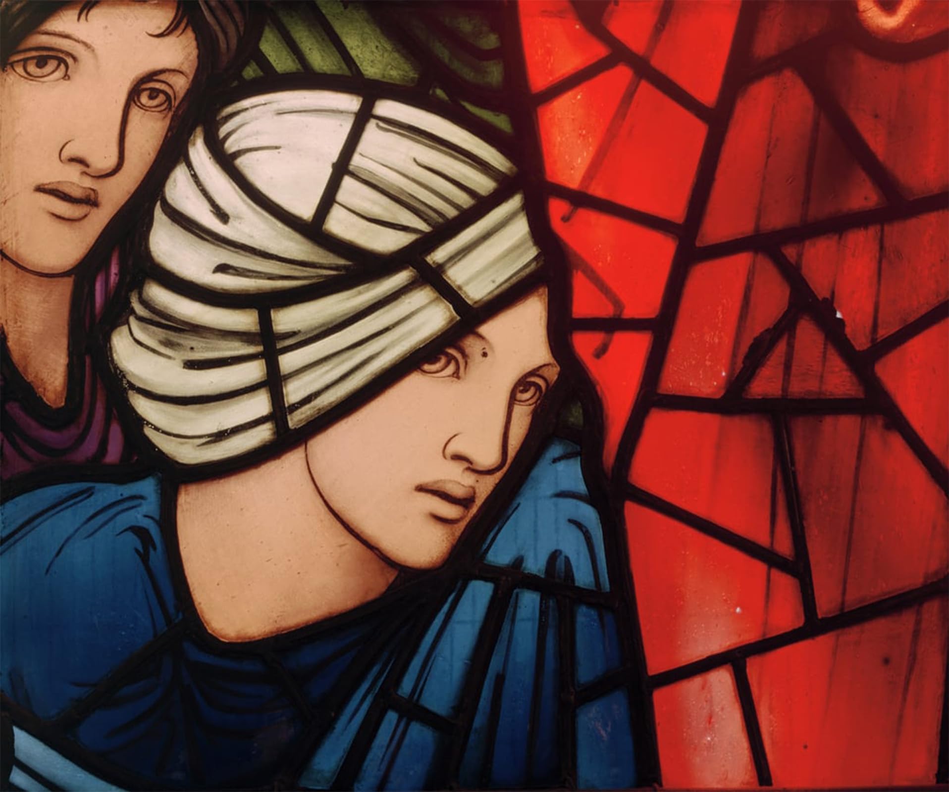 POSTERIIk Famous Modern Artwork Art Mural the Last Judgement Window Detail by Edward Burne Jones Oil Paintings Pictures for Home Decor 60x90cm