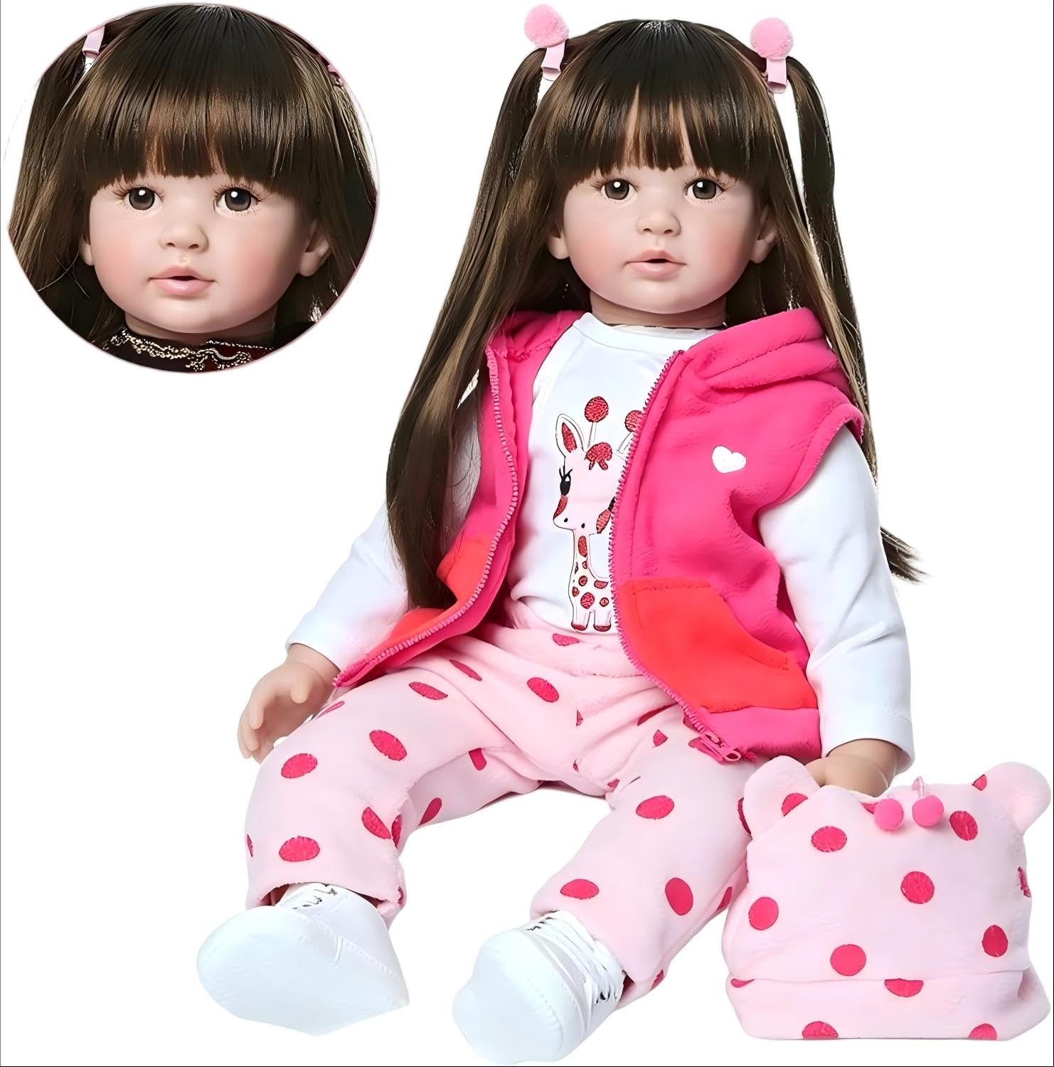 Amazon | Pinky 24インチ 61cm ラブリーリボーンベビーガール人形