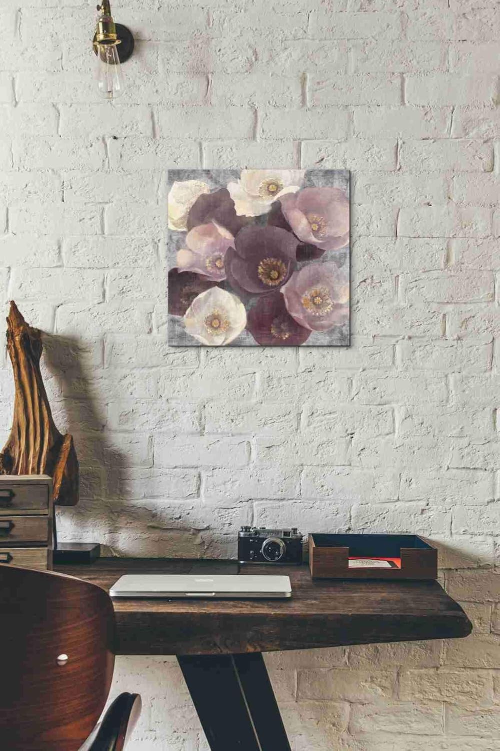 Epic Graffiti 'Eventide Plum' by Albena Hristova, Canvas Wall Art, 12"x12"
