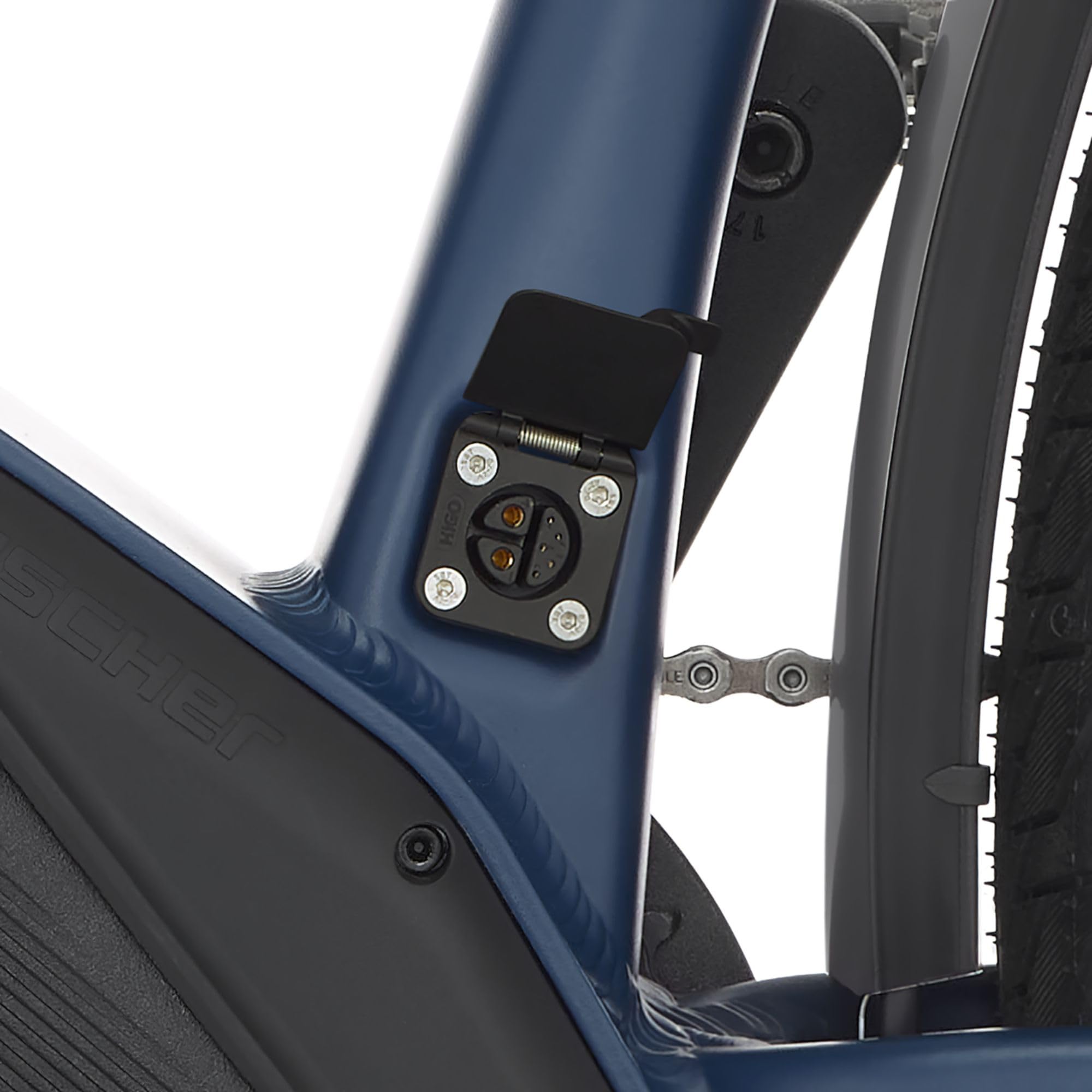 Fischer E-Bike Trekking VIATOR 8.0i, Elektrofahrrad für Damen und Herren, Mittelmotor 90 Nm, 36 V Akku, sattblau