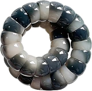 Fidget Bracelet Natural Bodhi Seed Beads Bracelet Anxiety Protection | Polished talipot palm seed beads support tactile rolling with a glossy finish for meditation daily wear and friend gifts