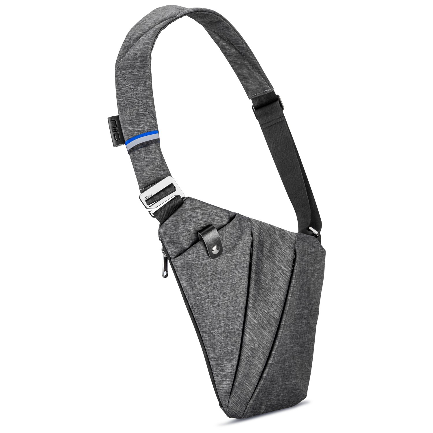NIID FINO Sling Bag Multipurpose Slim Backpack waterproof and Anti-Theft Travel Chest Bag for Men Women(Left Hand)
