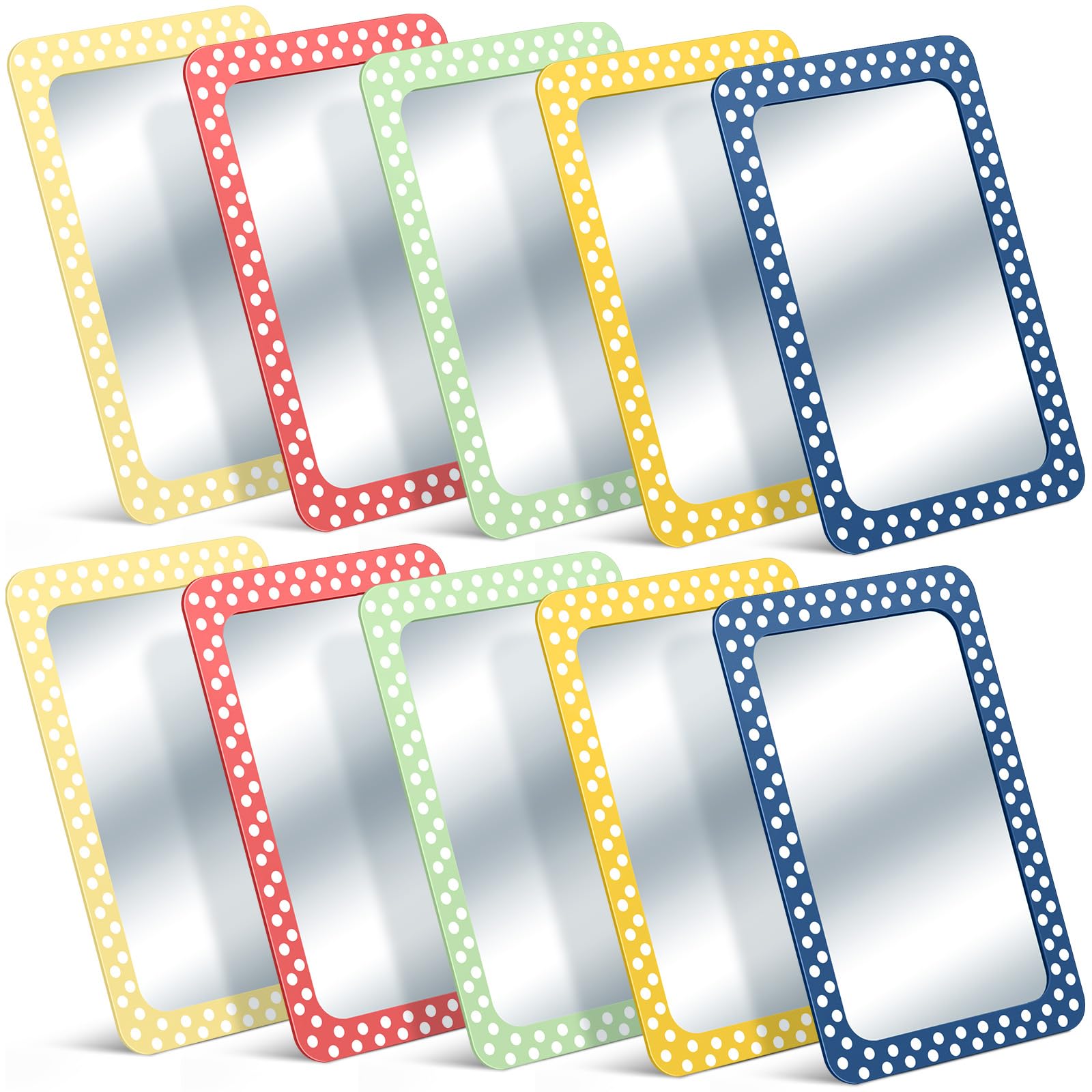 Miroir incassable pour enfants Dandat lot de 10 à coins arrondis